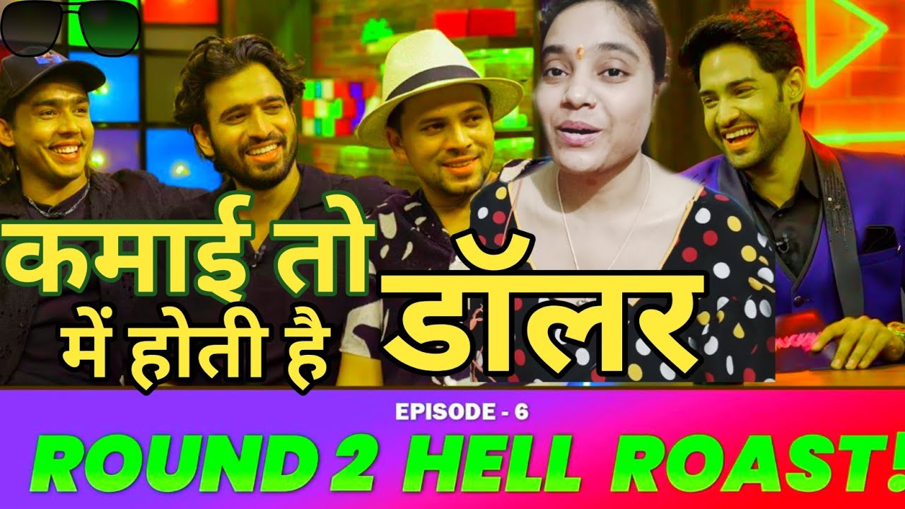 ROUND 2 HELL ROAST ON THE THUGESH SHOW | @Round2hell  | reaction | tanvi reaction vlog|