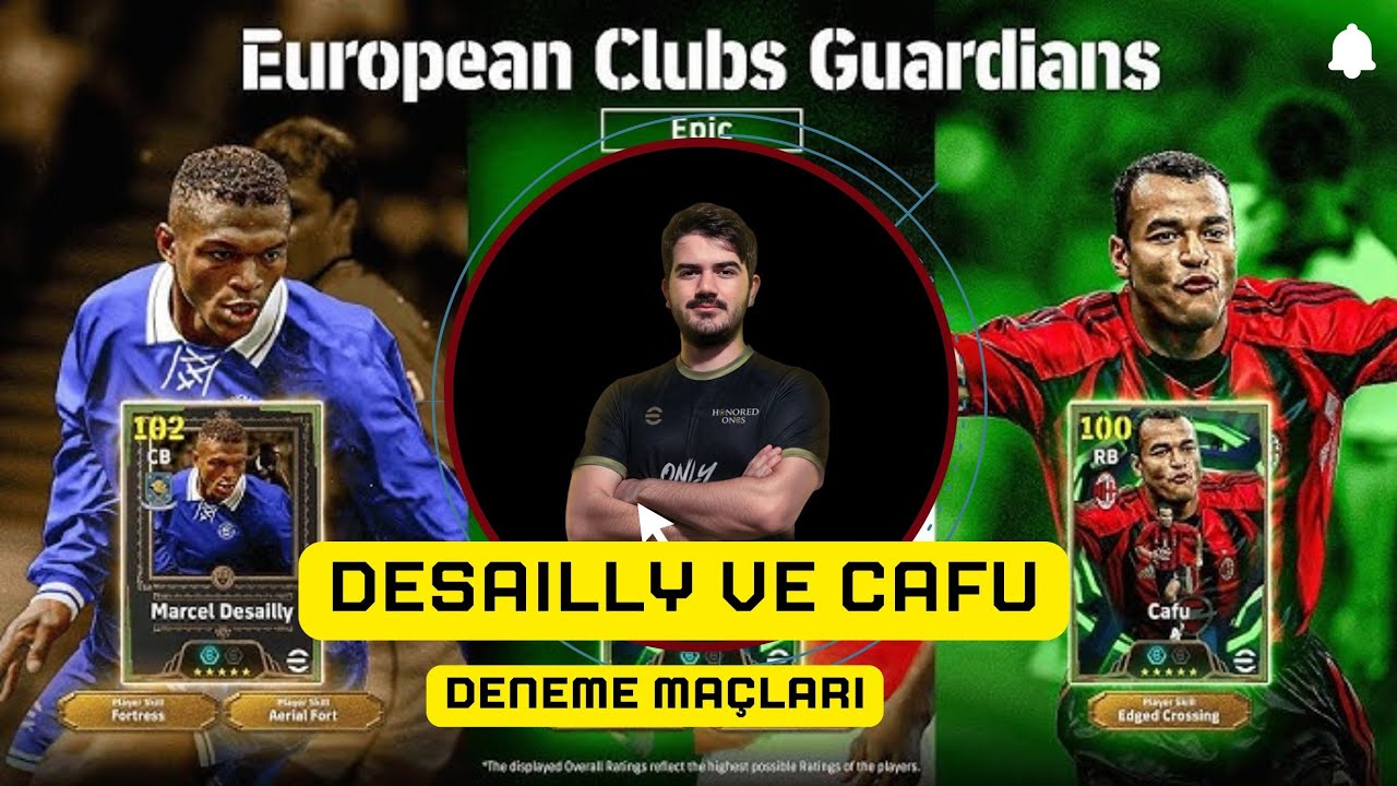 107 DESAILLY VE 105 CAFU ÇIKARDIM VE 1. KLASMANDA DENEDIM