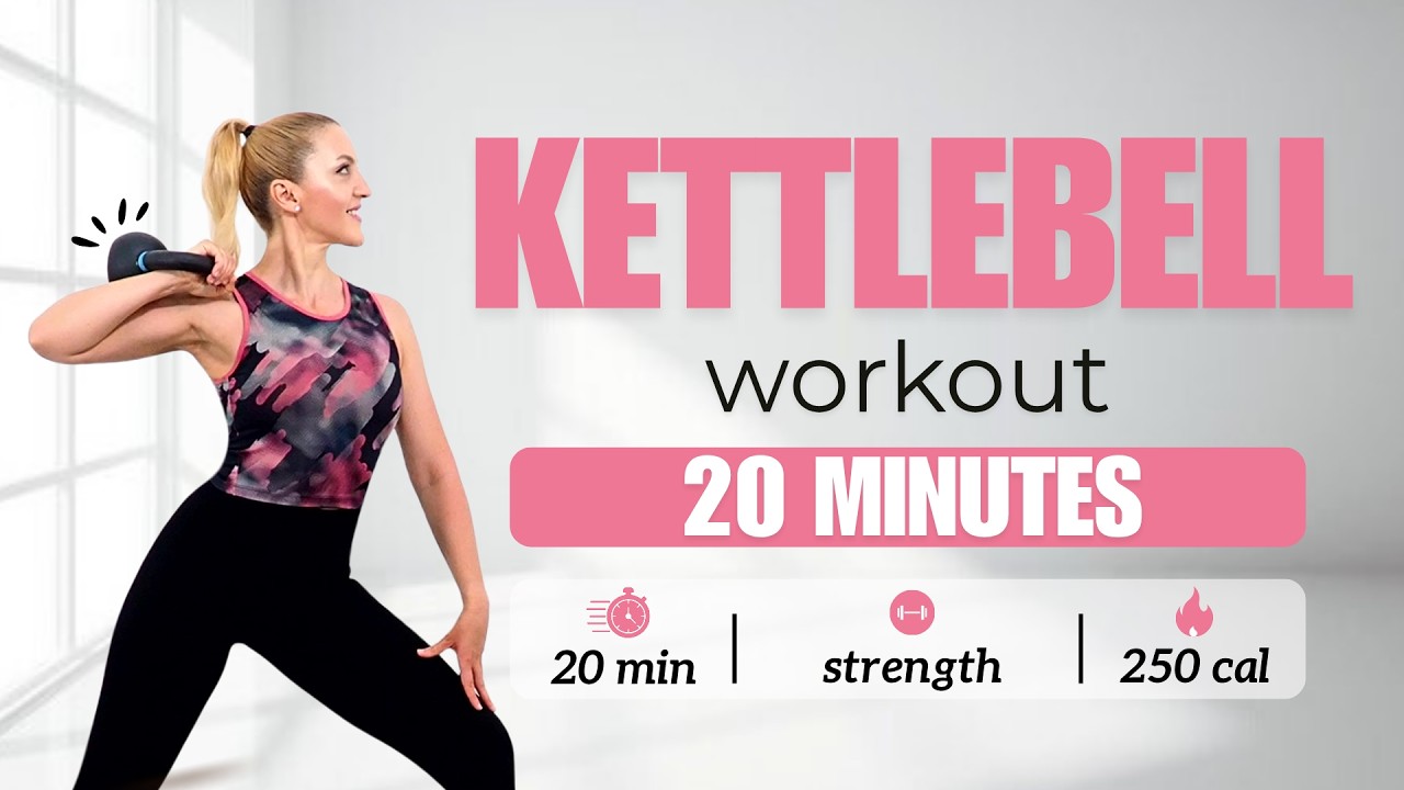 🔥20 Min FULL BODY KETTLEBELL WORKOUT at Home🔥Beginner Workout🔥ALL STANDING🔥NO JUMPING🔥