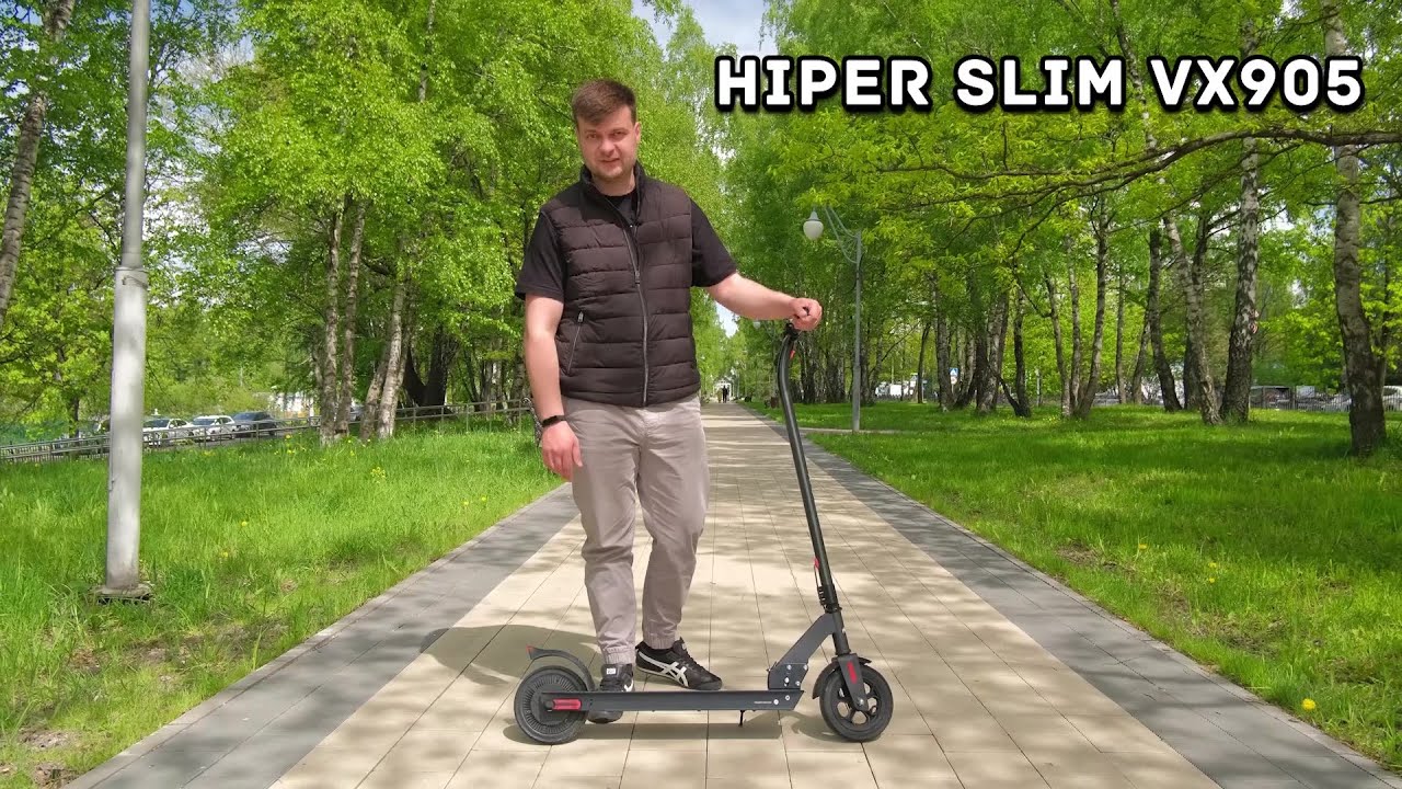 Обзор на электросамокат HIPER Slim VX905 Black (2022)