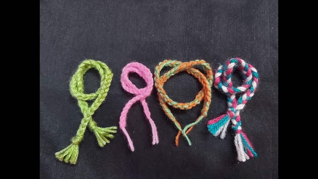 बिना सिलाई बिना किरोशिये की डोरी (finger cord) PART-1|| HINDI