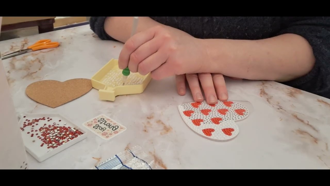 Wip and Chat on Valentines Day Heart Coasters from @therange 