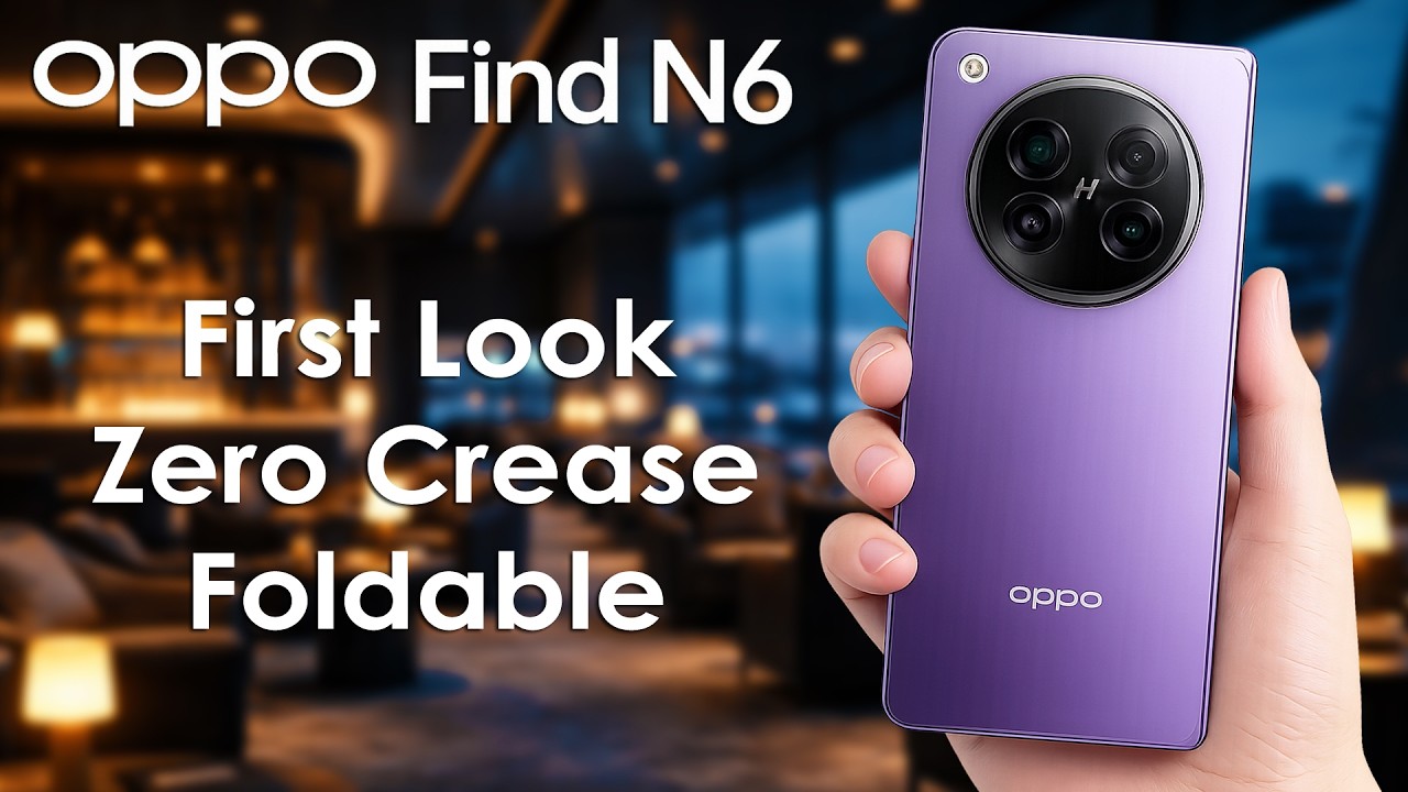 Oppo Find N6 Renders Leak &ndash; Teaser Confirms Zero Crease Foldable with 200MP Camera
