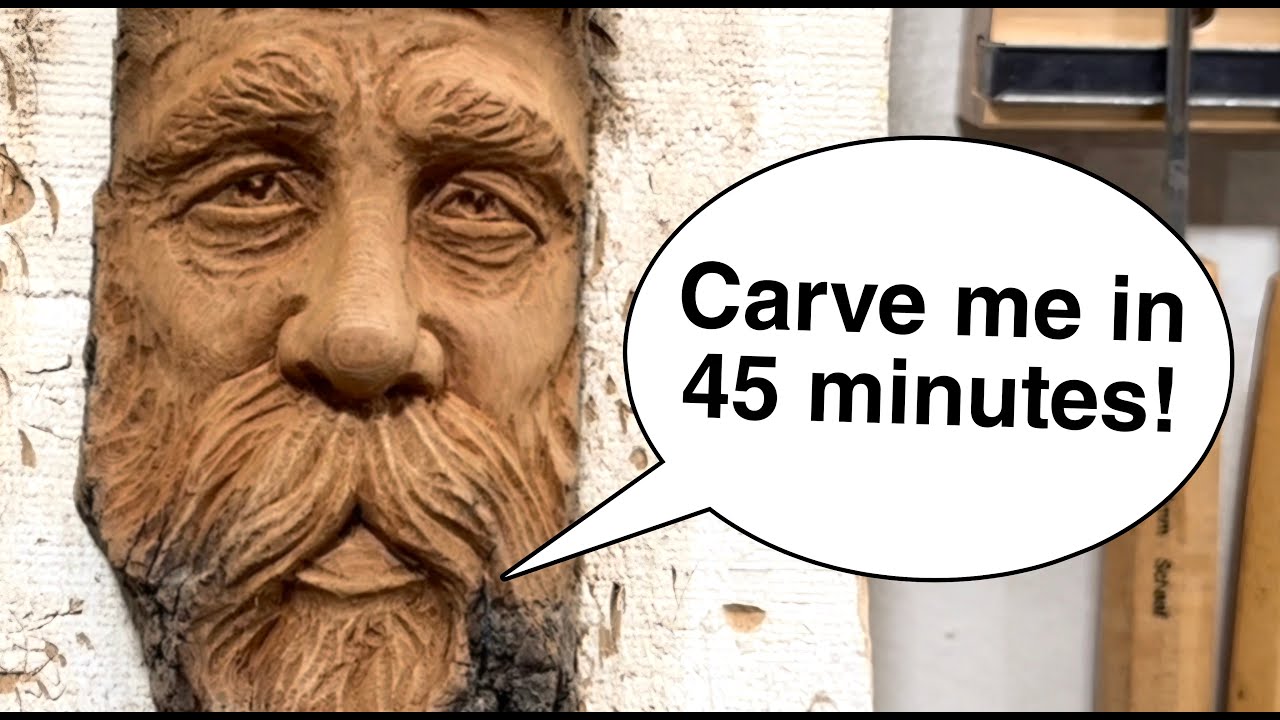 Carving a Simple Wood Spirit With Character in Just 45 Minutes