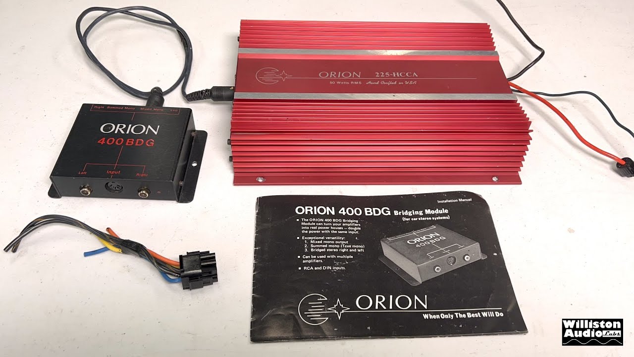 Unboxing 1989 Orion 225 HCCA Amp and 400 BDG Bridging Module [4K]
