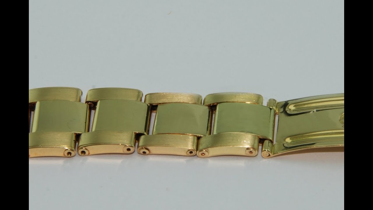 how to made one gold oyster watch band link