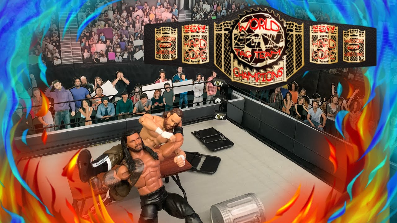 Roman Reigns Vs Sami Zayn WWE ACTION FIGURE MATCH || BWF Hardcore Championship