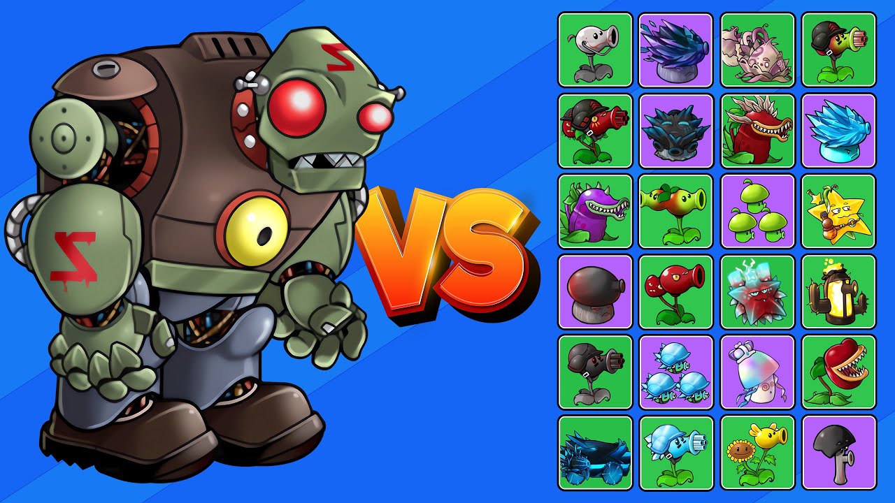 GIGA-ZOMBINEITOR vs TODAS LAS PLANTAS FUSIONADAS | PvZ Fusion