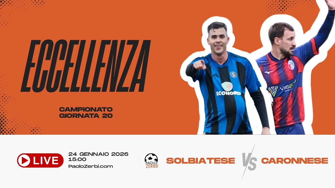 [DIRETTA] Eccellenza | Giornata 20 | Solbiatese - Caronnese
