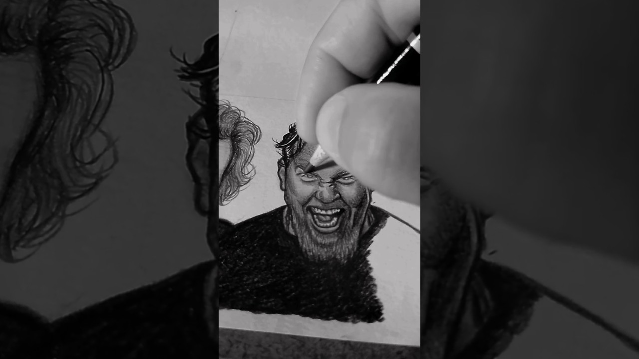 Part 05 | Drawing Rock Icons: James Hetfield #jameshetfield #metallica #music #rock #drawing #art