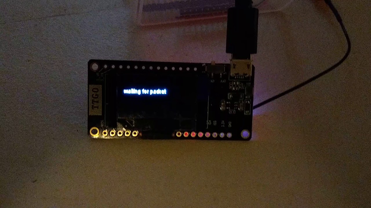 TTGO Lora v2.0 desk test