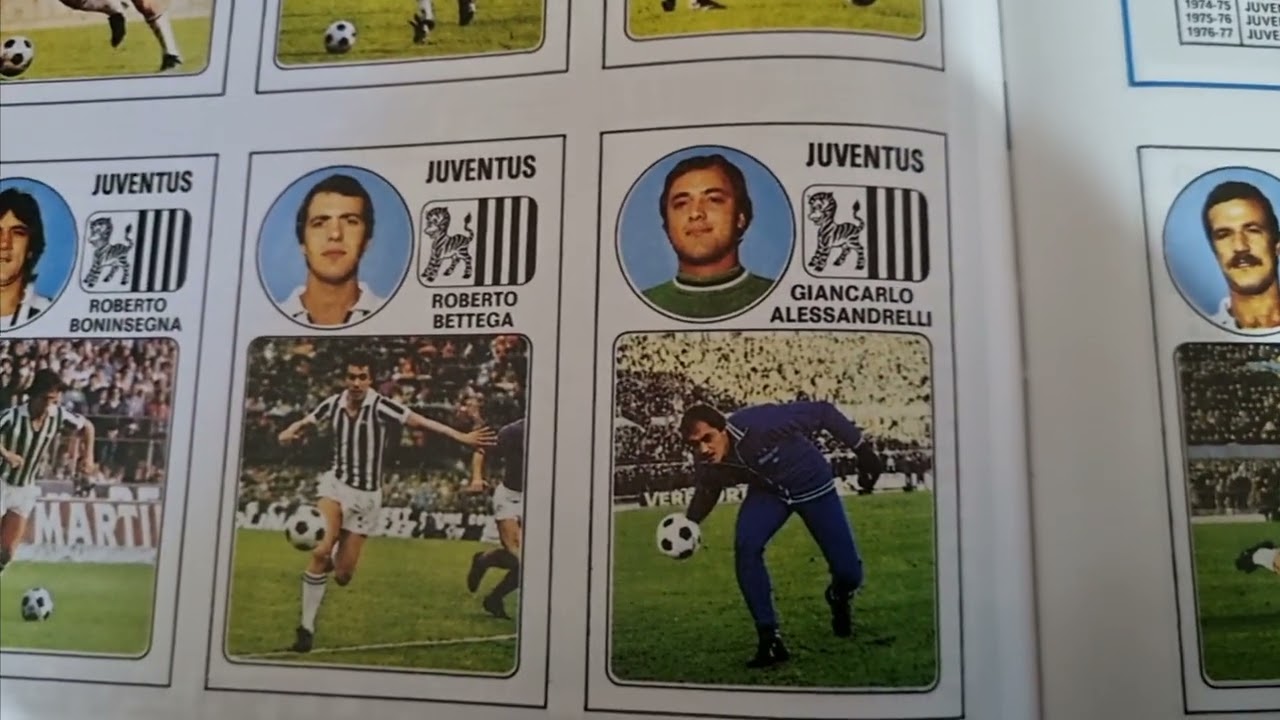 Portieri 1976-77 Primi e secondi in figurine Panini - le  presenze Serie A - ruoli distinti