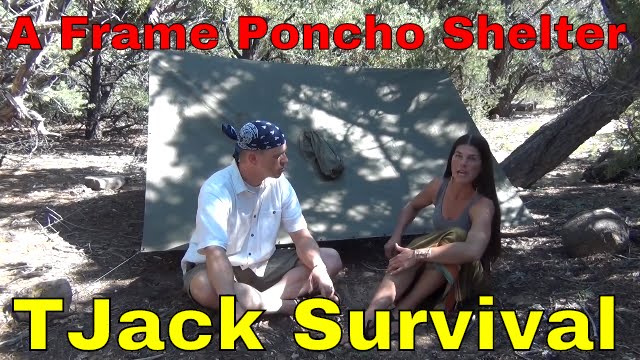 A frame poncho shelter like a BOSS!