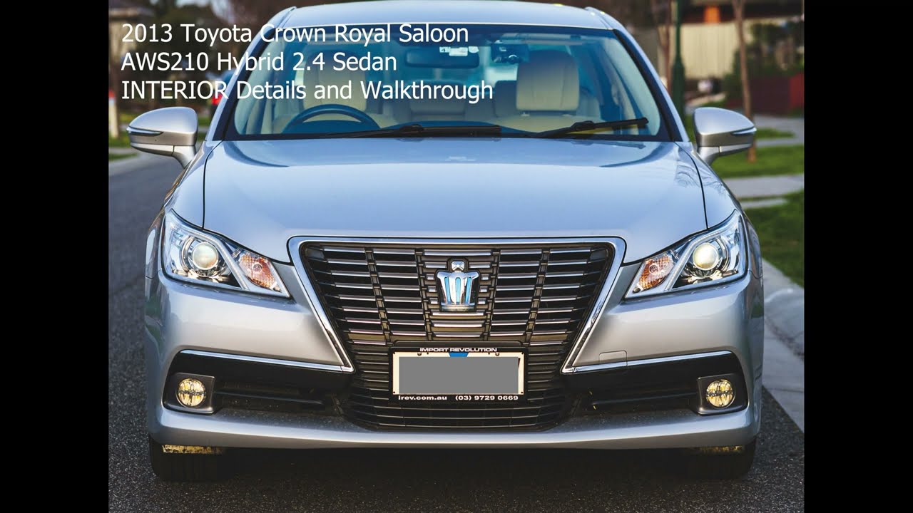 Детали интерьера и пошаговое руководство по Toyota Crown Royal Saloon | AWS210 | S210 | Гибрид | 2013&ndash;2017