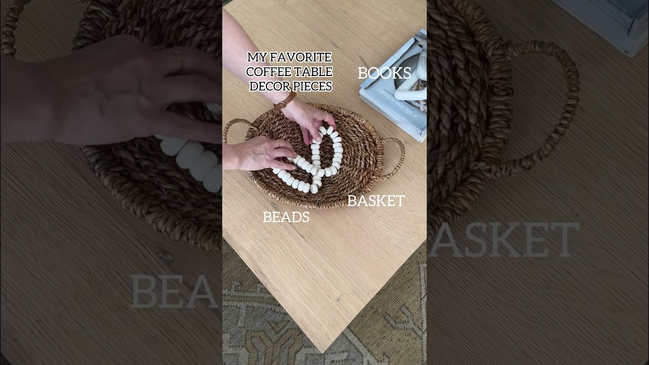 How to decorate a coffee table - ideas and tips! #coffeetablestyling #coffeetabledecor