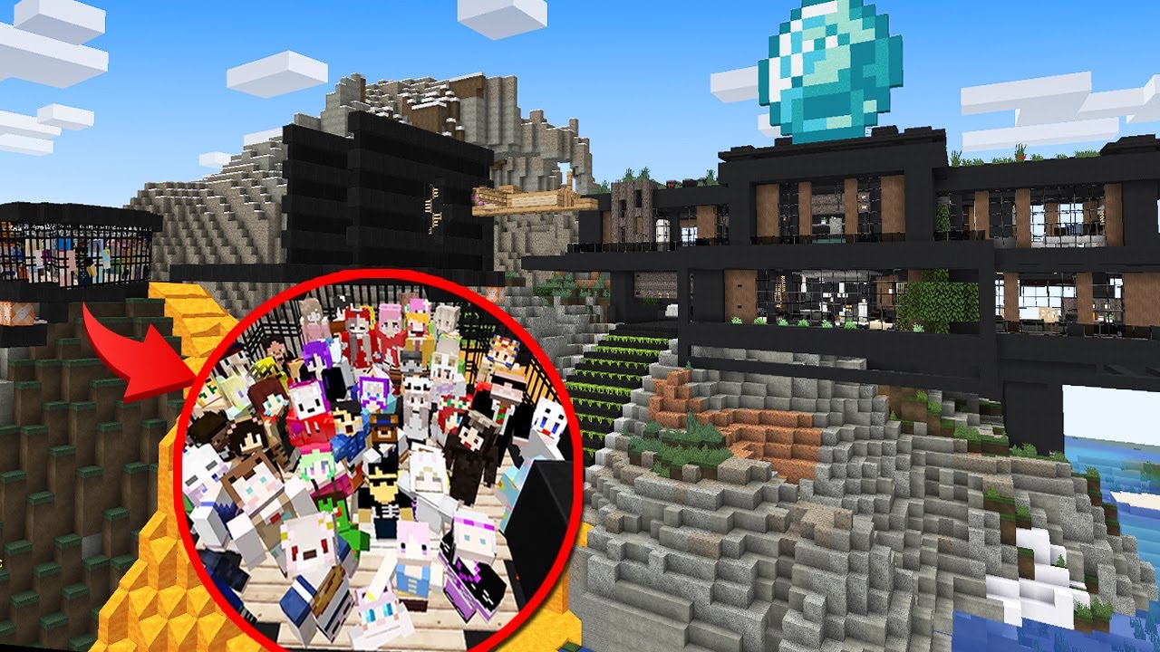 【マイクラ】最強セキュリティハウス VS 100人の泥棒軍団！
