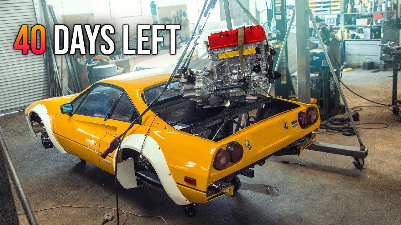 The Engine is out AGAIN! And only 40 Days Left... Honda-Swapped Ferrari Build