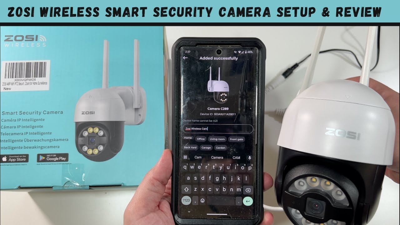 ZOSI Wireless Smart Security Camera Setup & Review