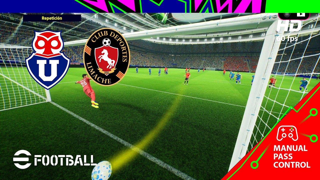 U. De Chile vs Limache - Chile Liga de Primera | eFootball - PC [HD60]  New Gameplay!
