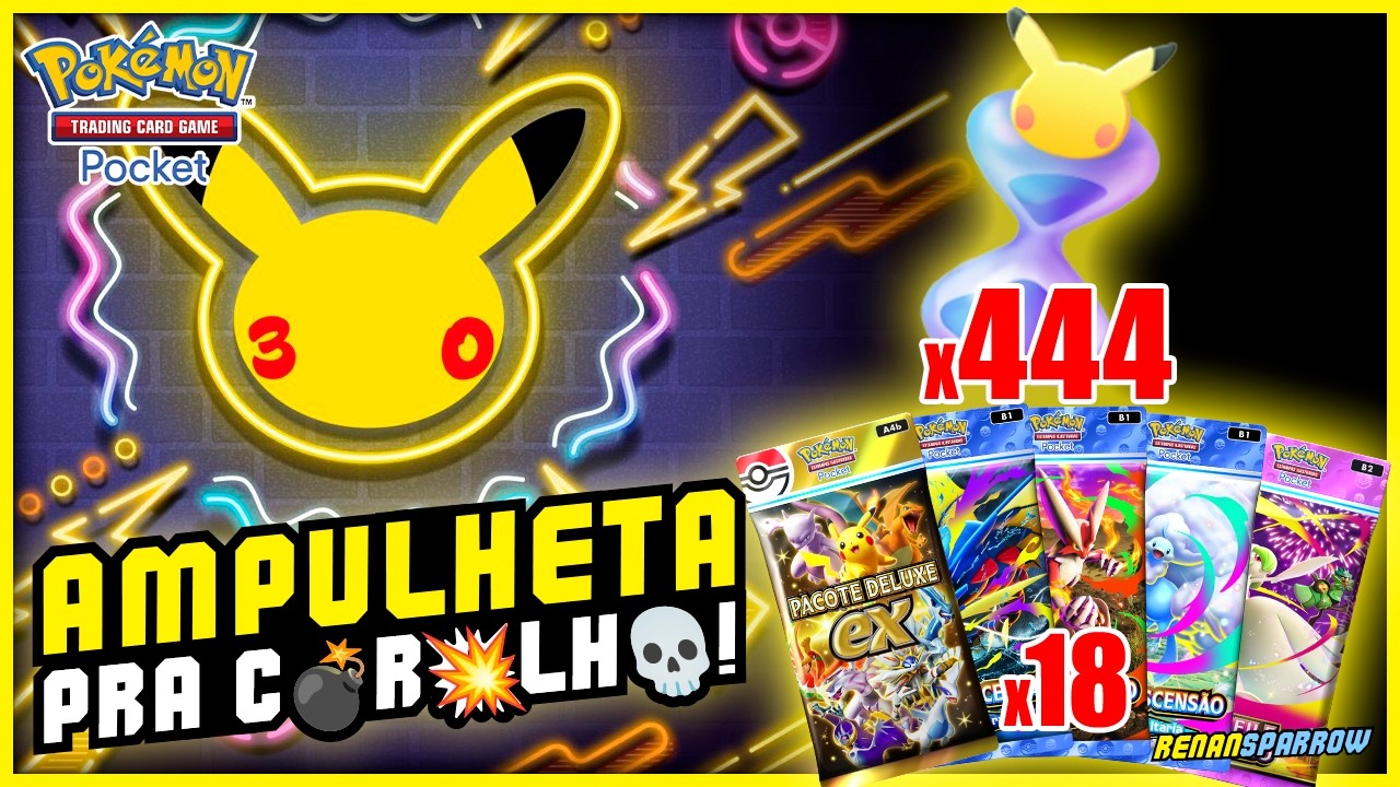 DENA VAI DAR MAIS DE 400 AMPULHETAS NOS 30 ANOS DE POKÉMON! || Pokémon TCG Pocket #466