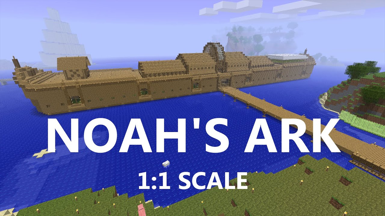 Noah's Ark in Minecraft Beta built to-scale