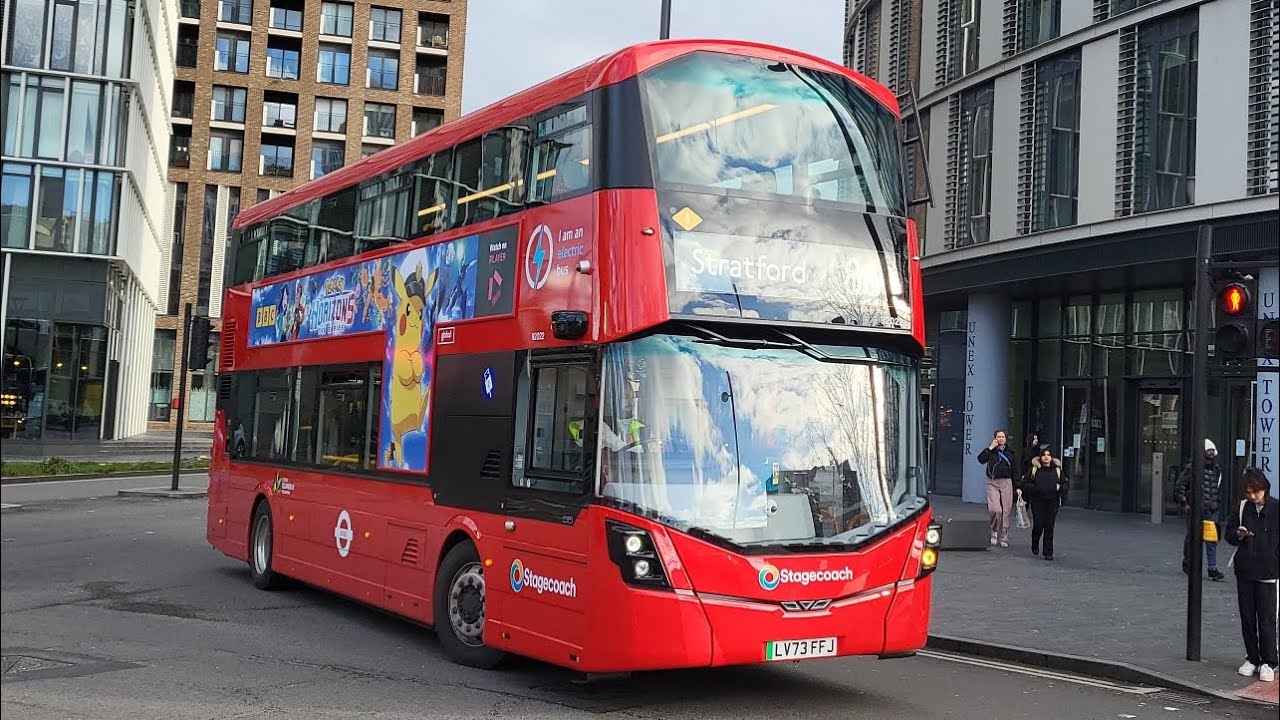 London buses at Stratford Bus Station 02/03/24