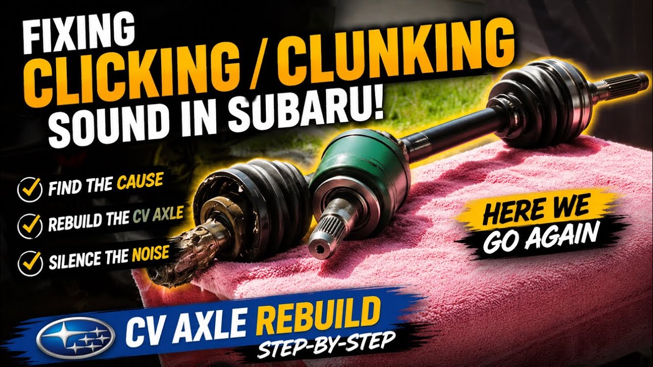 FIXING THE HORRIBLE CLICKING ON THE SUBARU