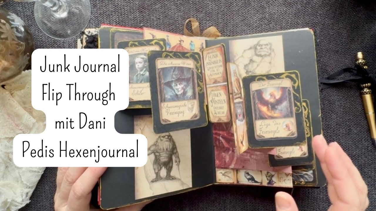 JunkJournal/Flip Through/ das wunderschöne Magic Journal von Pedi😍🦇