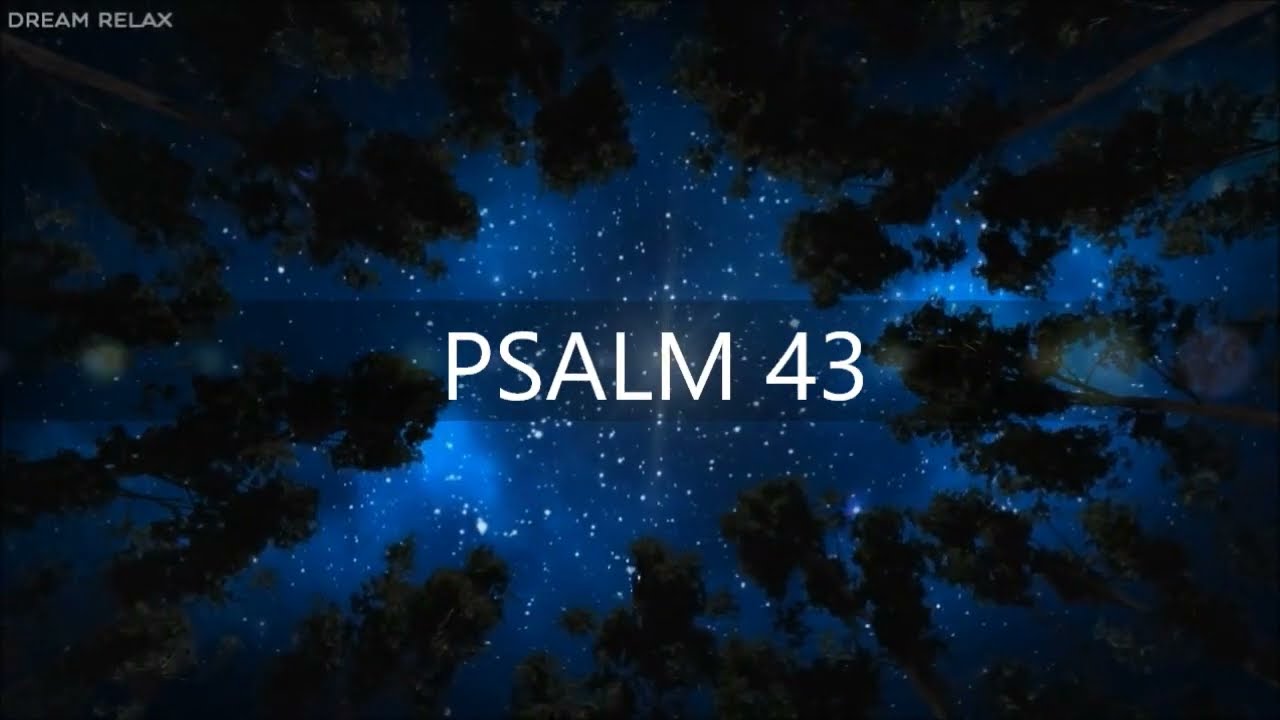 PSALM 43/Steh mir bei, Gott, verschaffe mir Recht