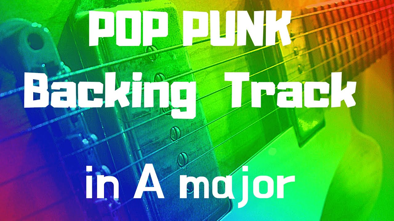 POP PUNK Backing Track in A major