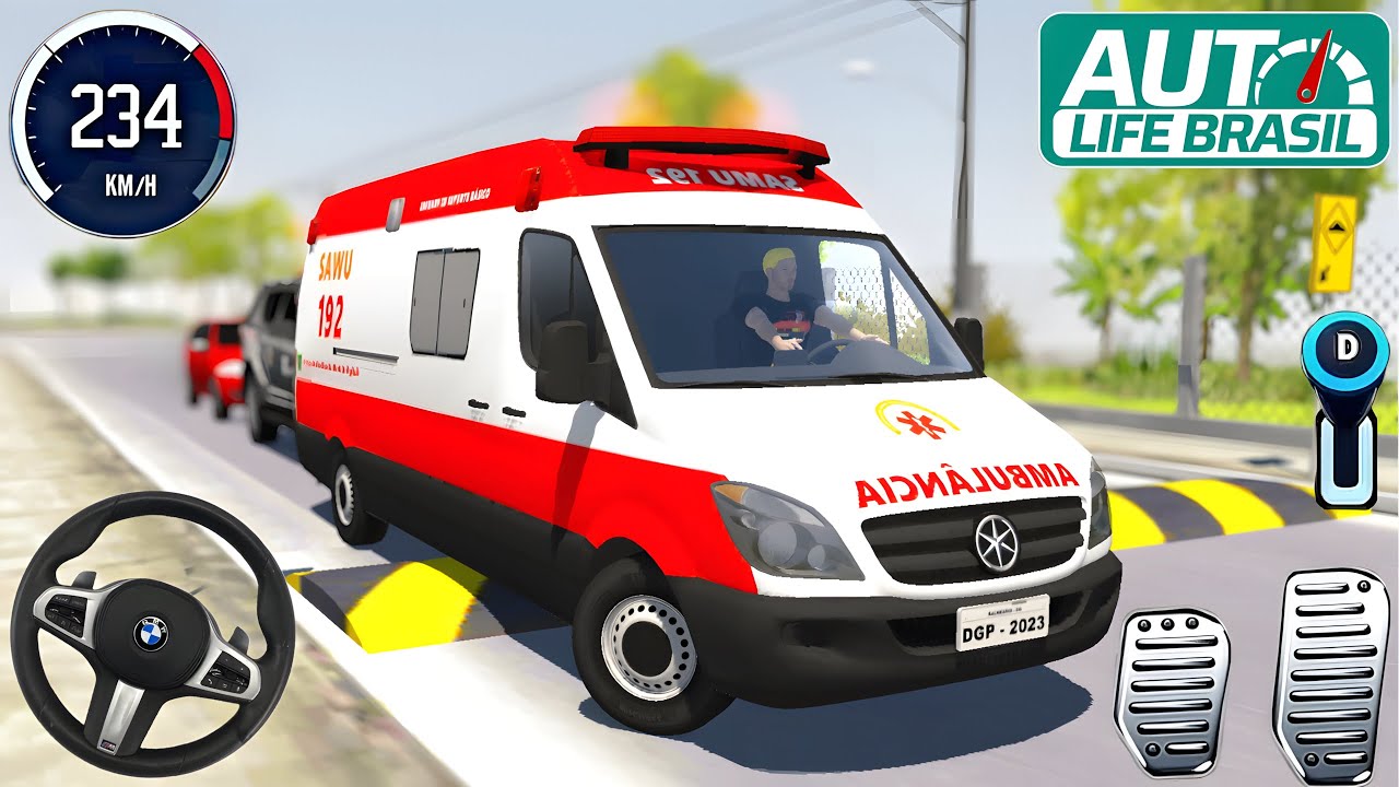 🚨Acil Ambulans Sürüş Simülatör Minibüs Oyunu #23 Auto Life Brasil 2026 Android Gameplay