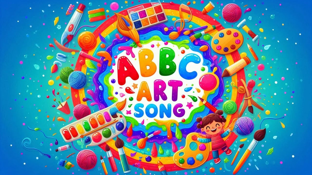 ABC Art Song for Kids 🎨 | Learn A-Z with Fun Art Tools & Colors | Kids Tv Song