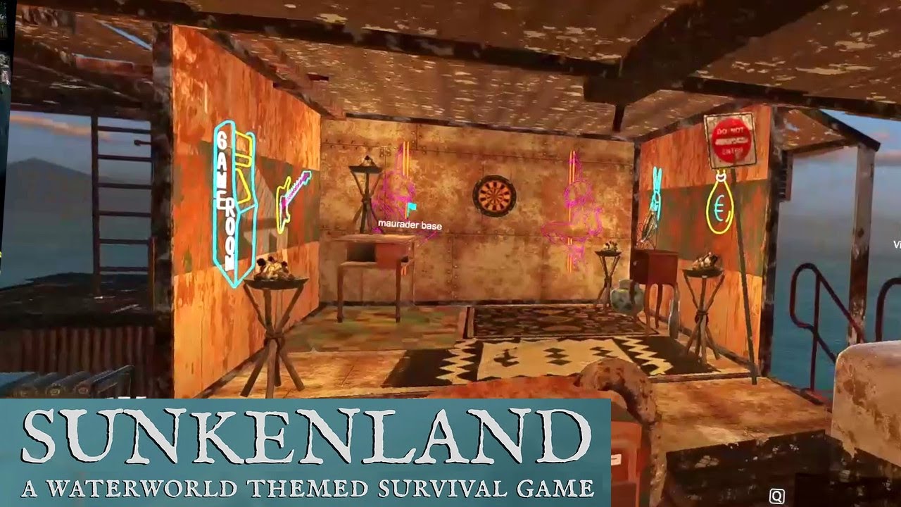 Day 43 - Exploring Bases And My New GAME ROOM | Sunkenland Gameplay