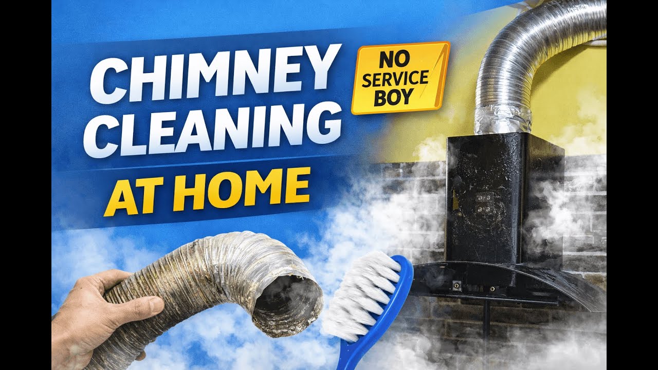 Chimney Cleaning at Home | Easy Pipe Fitting Method (No Service Boy)