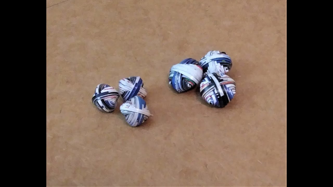 How to Make Paper Pillow Beads part 1