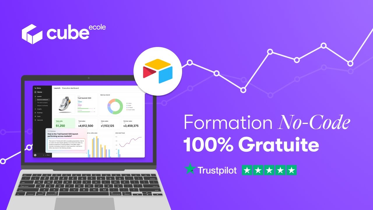 🚀 Formation NoCode Gratuite - &Eacute;cole Cube