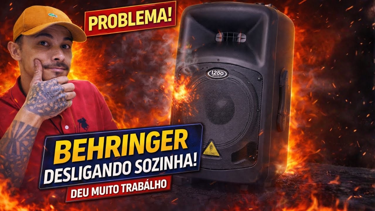 DEU MUITO TRABALHO PRA RESOLVER! CAIXA BEHRINGER DESLIGANDO SOZINHA!