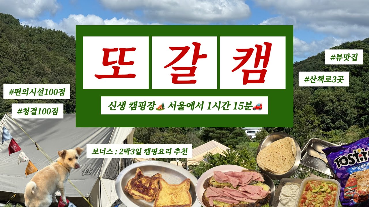 무조건 다시 갈 서울 근교 신생 캠핑장🏕️ 2박3일 힐링 캠핑, 캠핑 요리 추천 2탄