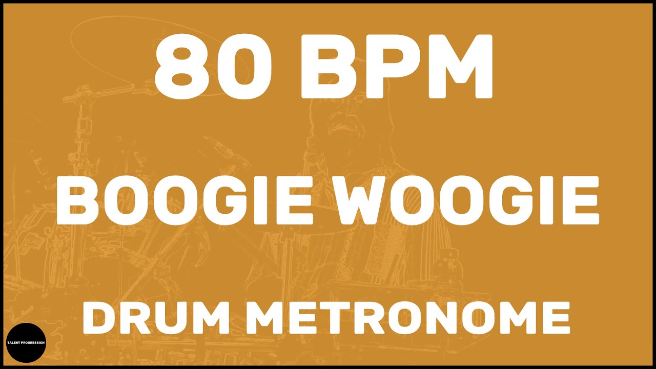 Boogie Woogie | Drum Metronome Loop | 80 BPM