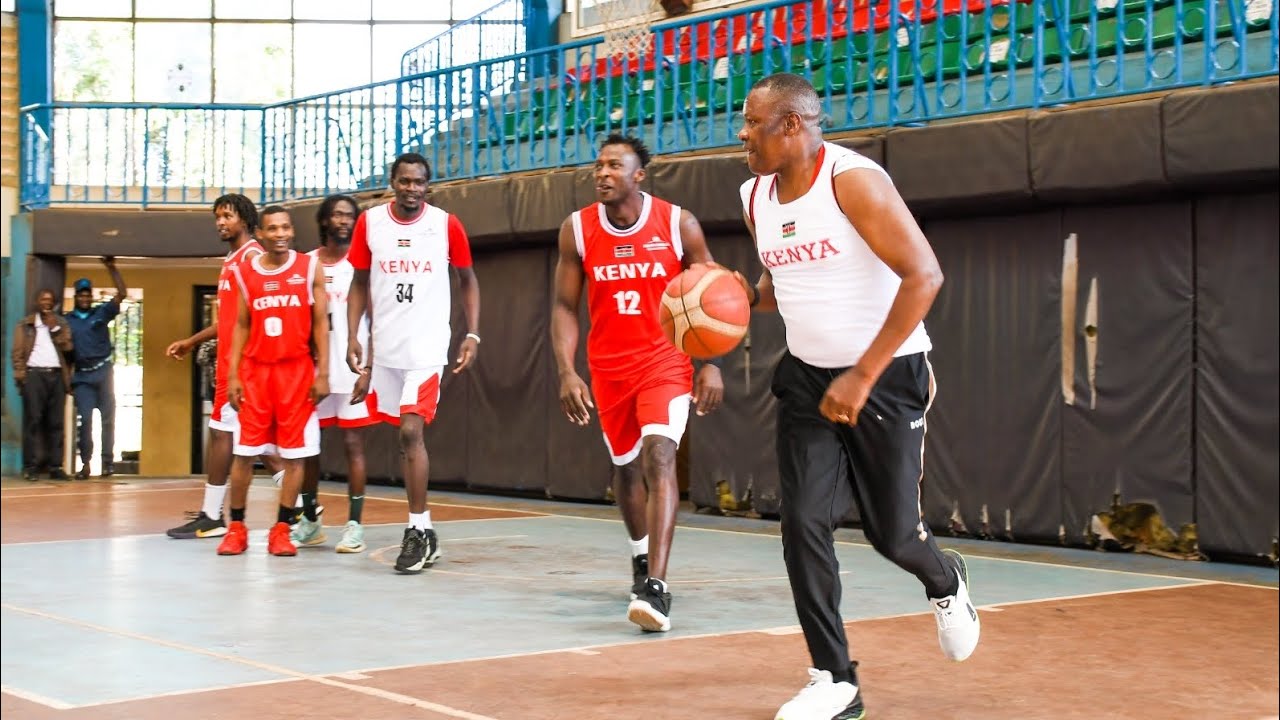 Joined the Morans for a game of Basketball at Nyayo stadium