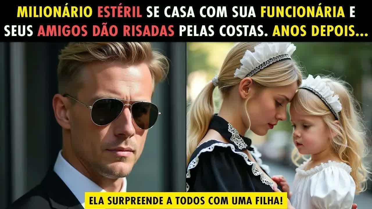 MILIONÁRIO ESTÉRIL SE CASA COM SUA FUNCIONÁRIA： ANOS DEPOIS, ELES CHOCAM A TODOS COM UM BEBÊ....