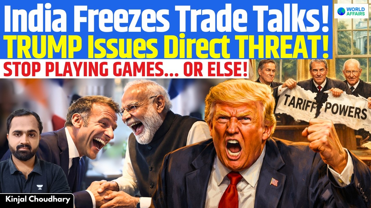 Trump Threatens India & EU: Stop Playing Games - US Ripped Off | Delhi Freezes Trade Talks | Kinjal