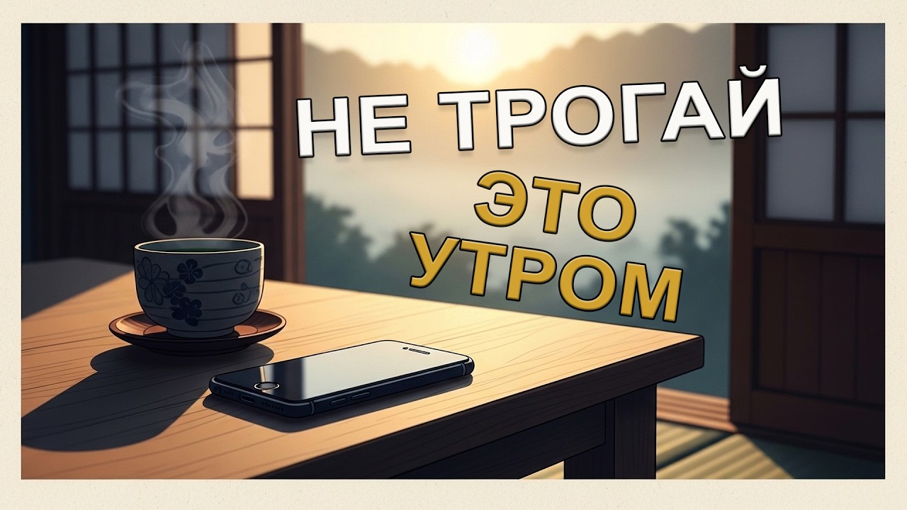 Японский секрет утра: делай это до 8:00 — и день перестанет тебя ломать