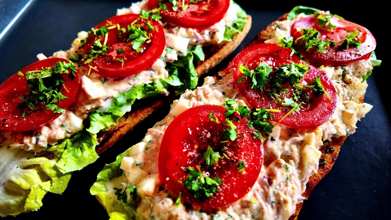 🎉 DIESER HERZHAFTE PARTYSNACK macht DICH ZUM STAR! 🥖 Thunfisch-Creme-Baguette mit Tomaten & Salat!