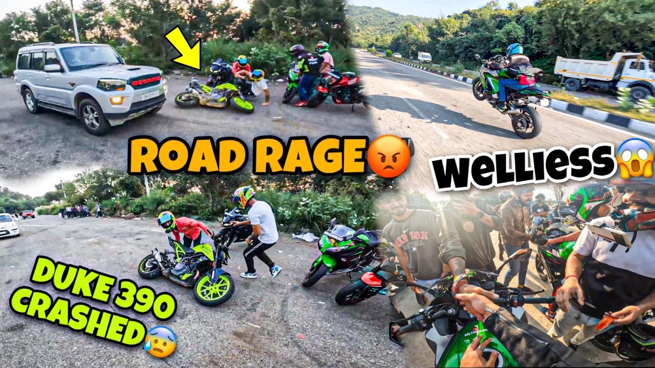 Takkar marke bhag gaya😡| Road Rage🤬| SUNDAY RIDE GONE CRAZY😱| Wellies on kawasaki ninja1000🔥