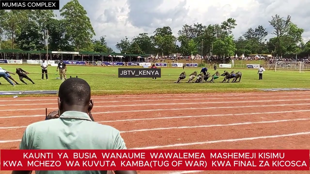 BUSIA  COUTY  MEN  ARE THE  TUG OF WAR MEN CHAMPION AFTER DEFEATING  KISIMU INTO  FINAL TODAY