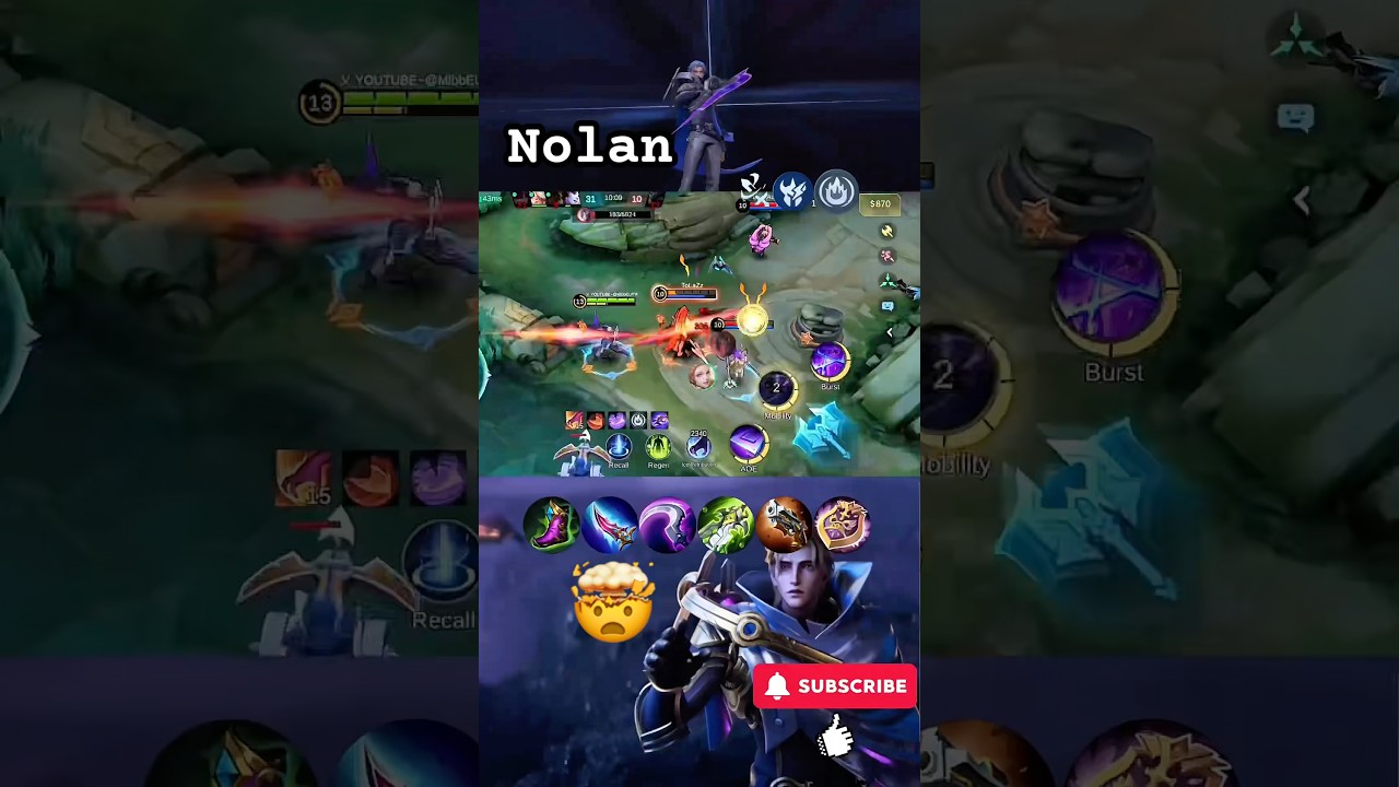 ⚡Nolan&rsquo;s Most OP Emblem + Build Combo! | Mobile Legends