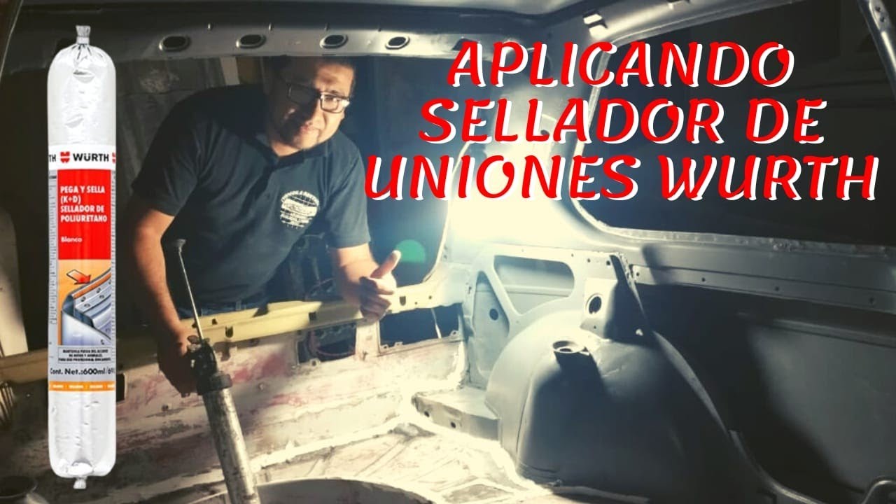 Aplicando sellador de uniones automotriz de la Marca #würth / #wurth #48