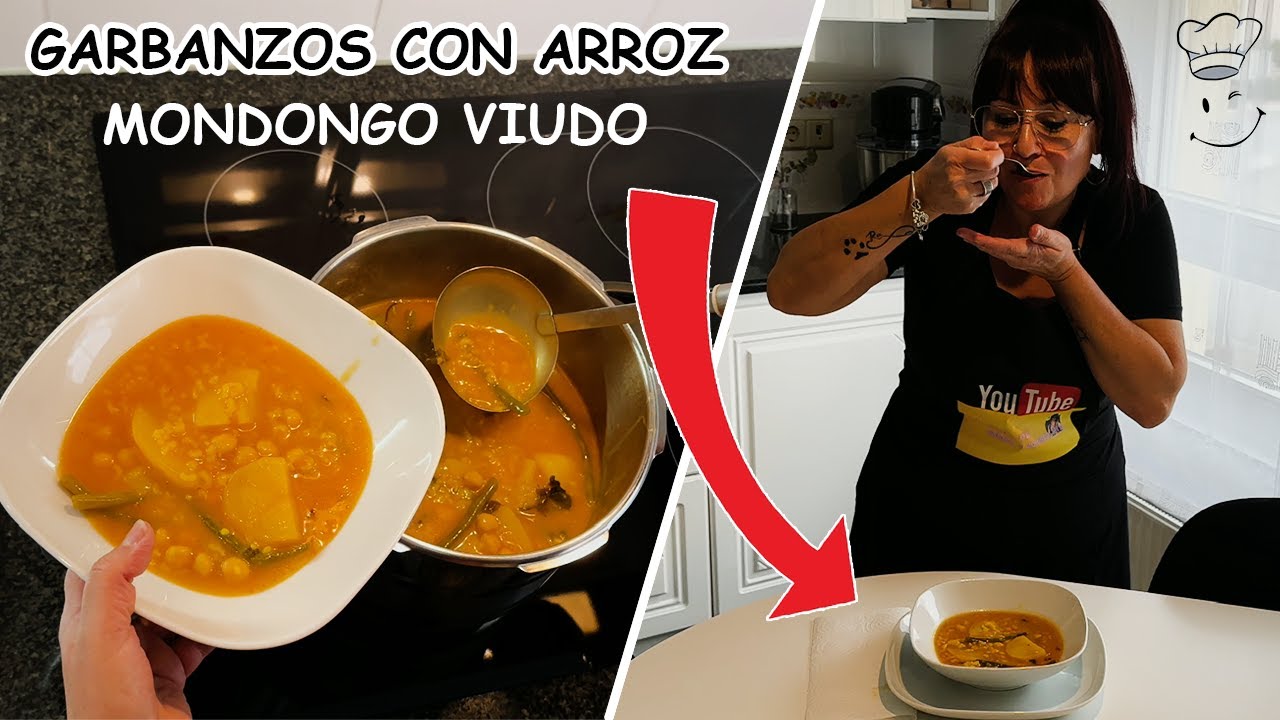 GUISO DE GARBANZOS CON ARROZ *MONDONGO VIUDO MURCIANO* (A MI MANERA) RIQUISIMO GUISO DE CUCHARA