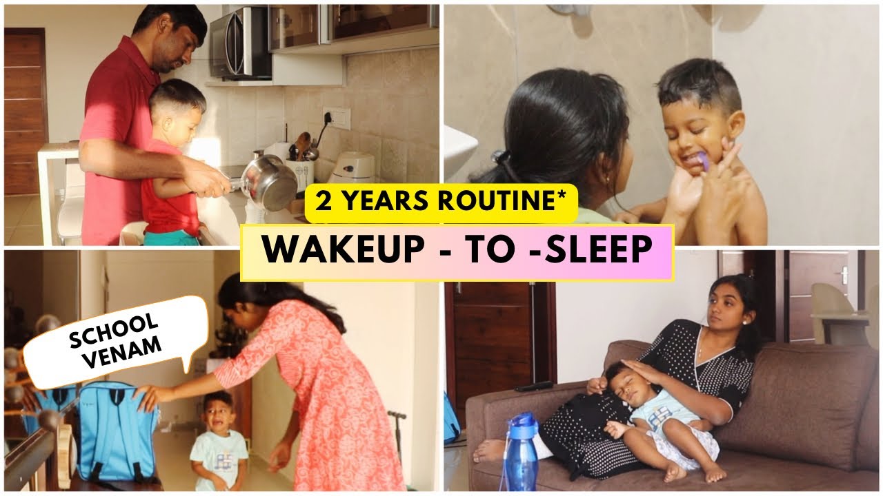 தமிழில்: Our Toddler’s Food + Sleep + School + Play + Everyday Routine | Realistic* Morning-Night🌙
